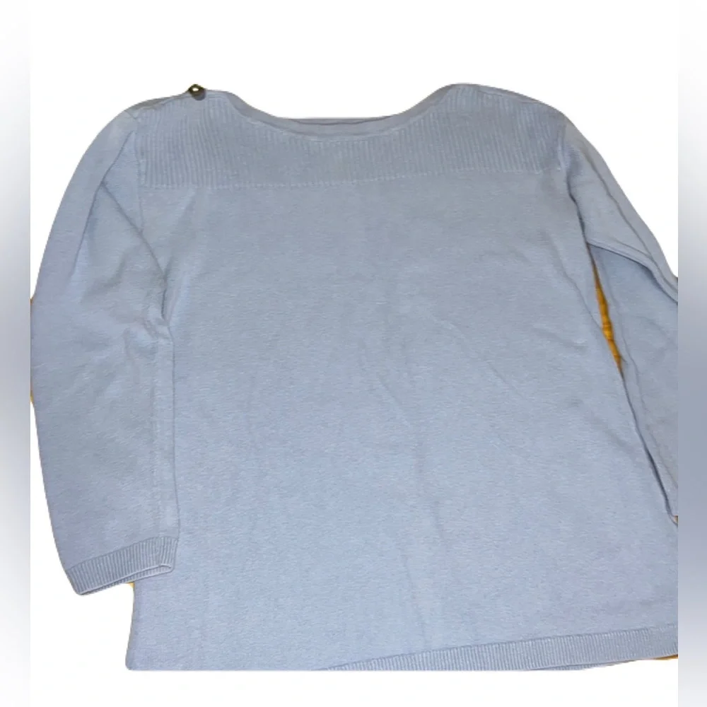 Talbots Sweater Soft cotton light blue Sz M